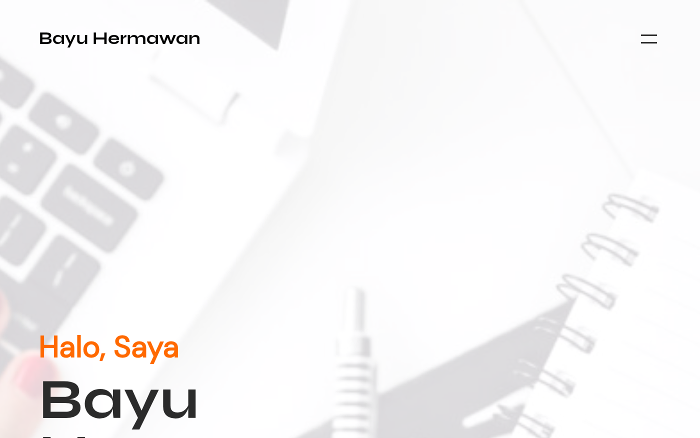 Screenshot website bayuhermawan.id
