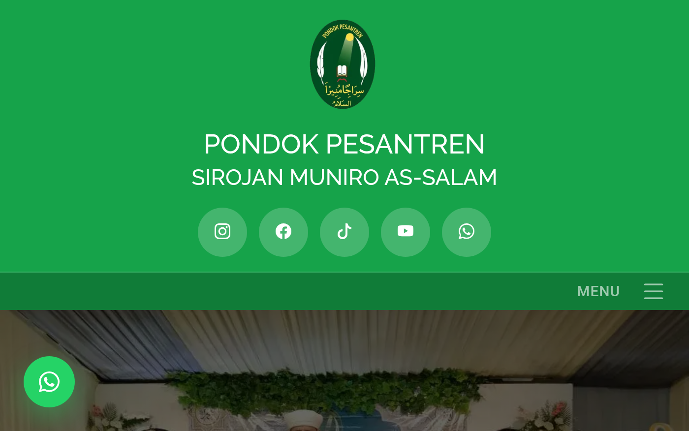 Screenshot website PP Sirojan Muniro Assalam